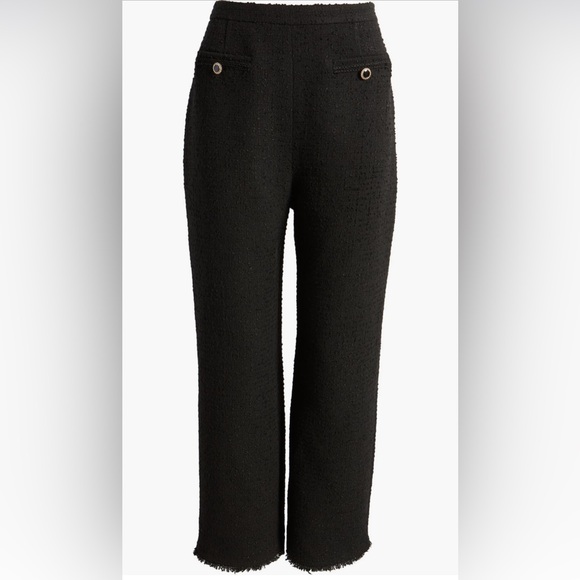 Ted Baker London Kattyyt Boucllè Straight leg Ankle Pants -size 3 color black - Picture 4 of 14